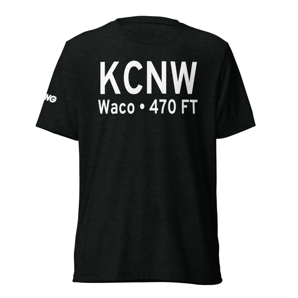 TSTC Waco Airport (KCNW) ICAO Tri-blend T-Shirt 