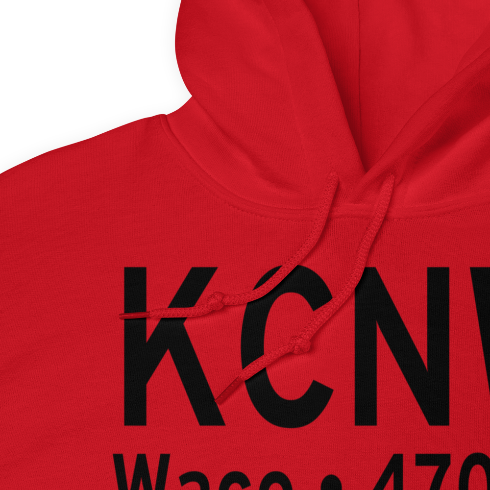 TSTC Waco Airport (KCNW) ICAO Hoodie Sweatshirt 