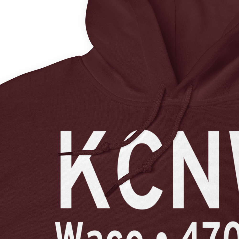 TSTC Waco Airport (KCNW) ICAO Hoodie Sweatshirt 