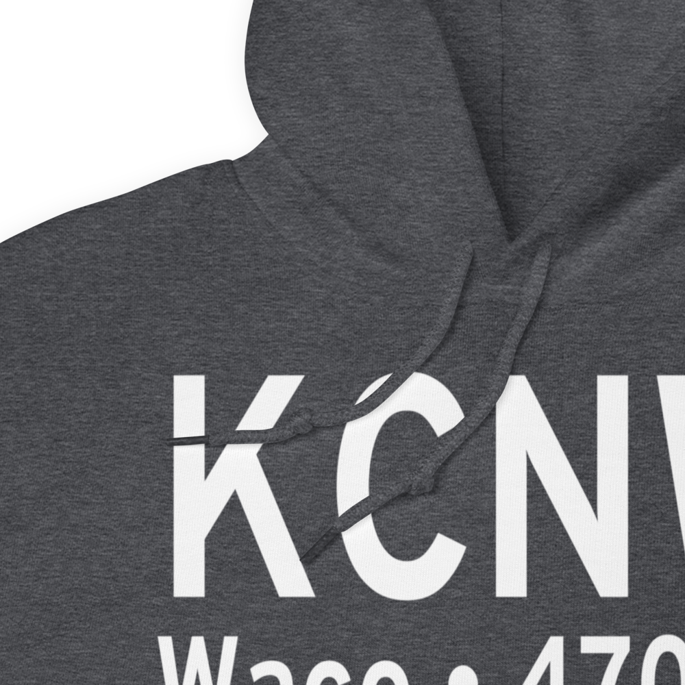 TSTC Waco Airport (KCNW) ICAO Hoodie Sweatshirt 