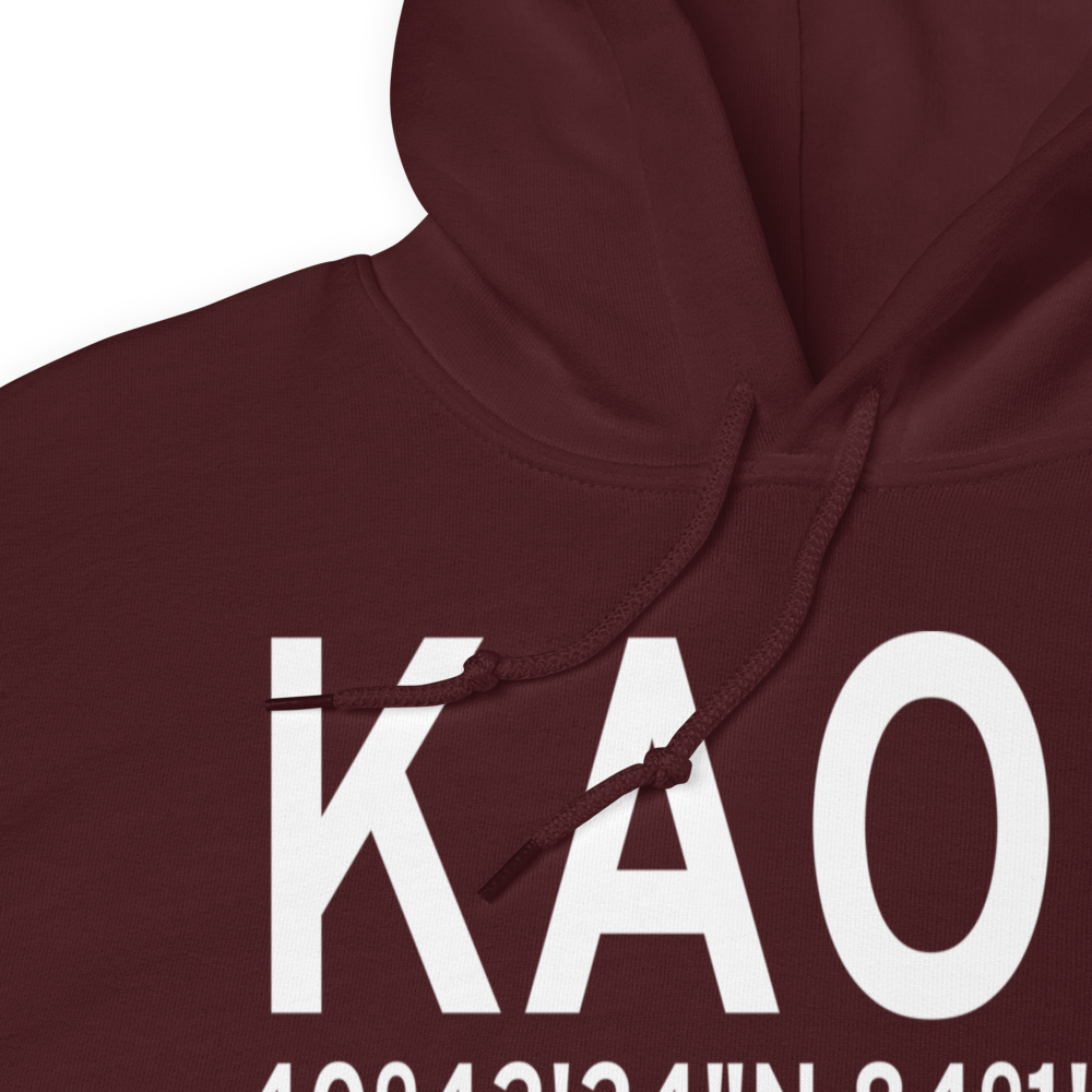 Lima Allen County Airport (KAOH) ICAO Hoodie Sweatshirt 