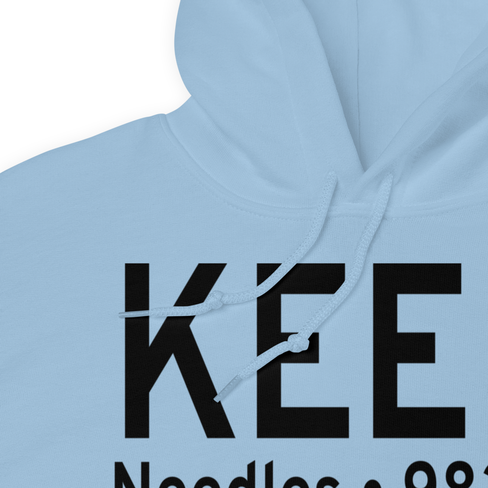 Needles Airport (KEED) ICAO Hoodie Sweatshirt 