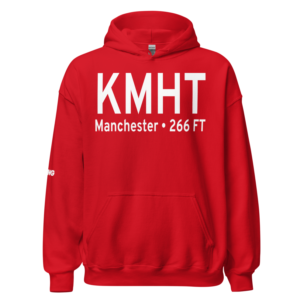 Manchester-Boston Regional Airport (KMHT) ICAO Hoodie Sweatshirt 
