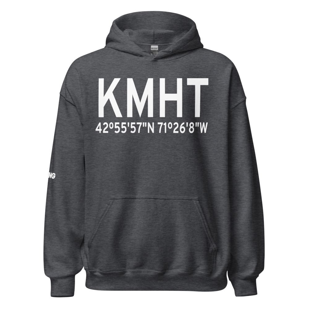 Manchester-Boston Regional Airport (KMHT) ICAO Hoodie Sweatshirt 