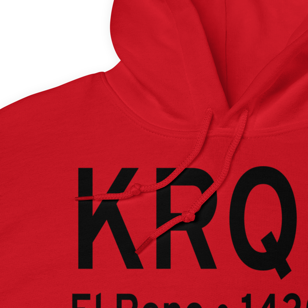 El Reno Regional Airport (KRQO) ICAO Hoodie Sweatshirt 