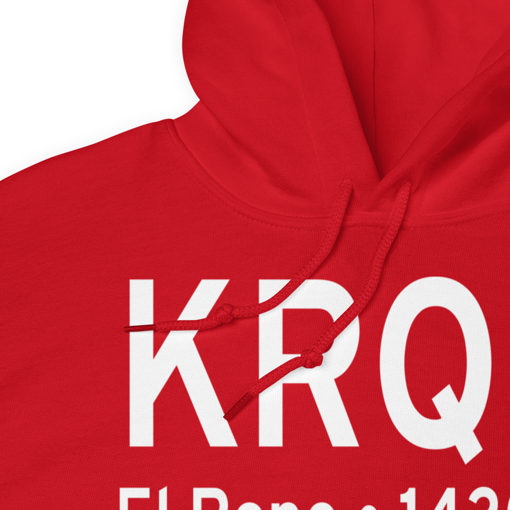 El Reno Regional Airport (KRQO) ICAO Hoodie Sweatshirt 