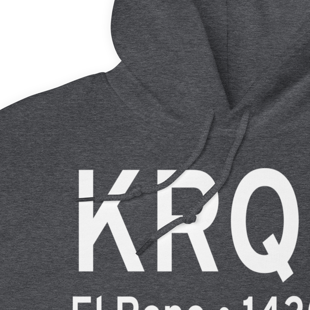 El Reno Regional Airport (KRQO) ICAO Hoodie Sweatshirt 