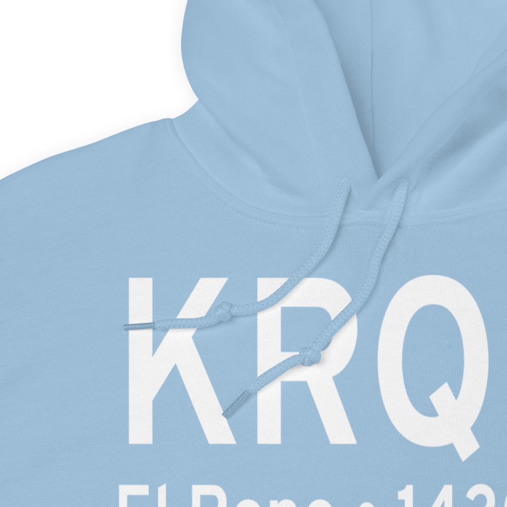 El Reno Regional Airport (KRQO) ICAO Hoodie Sweatshirt 