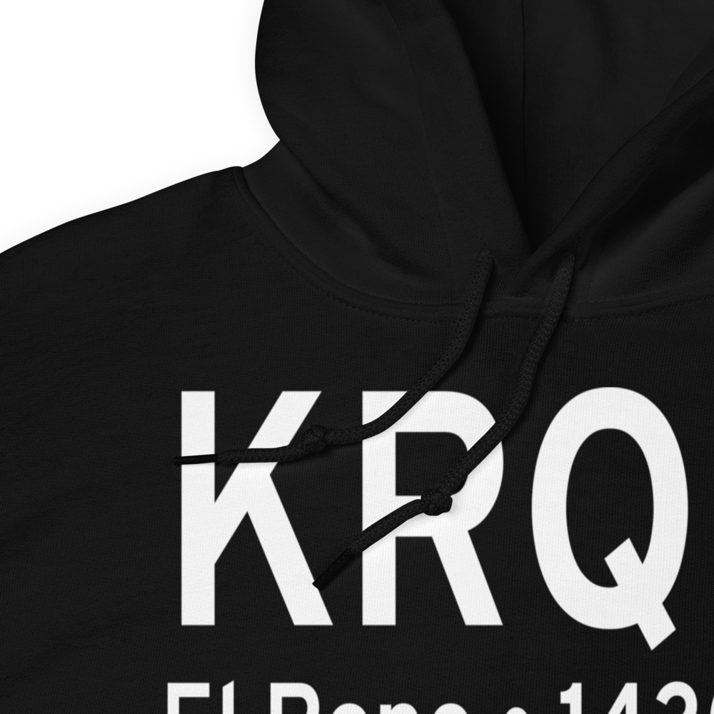 El Reno Regional Airport (KRQO) ICAO Hoodie Sweatshirt 