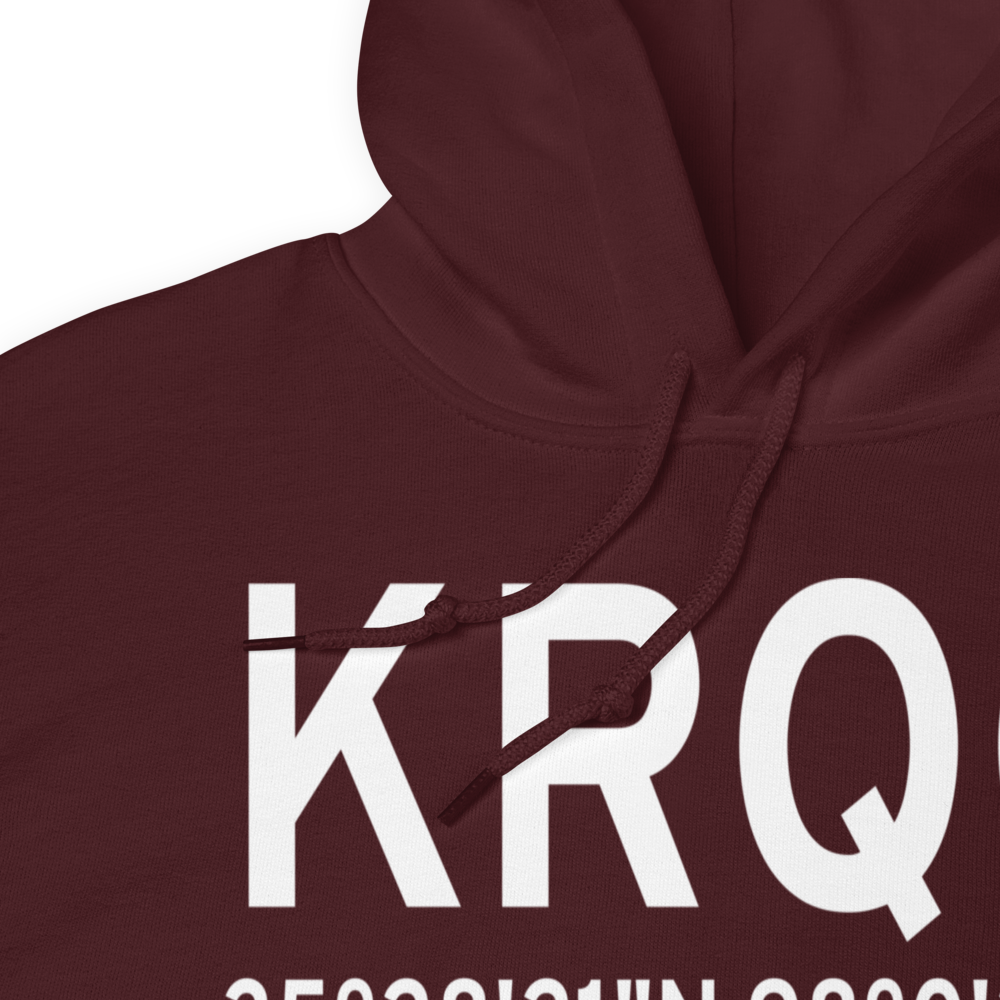 El Reno Regional Airport (KRQO) ICAO Hoodie Sweatshirt 