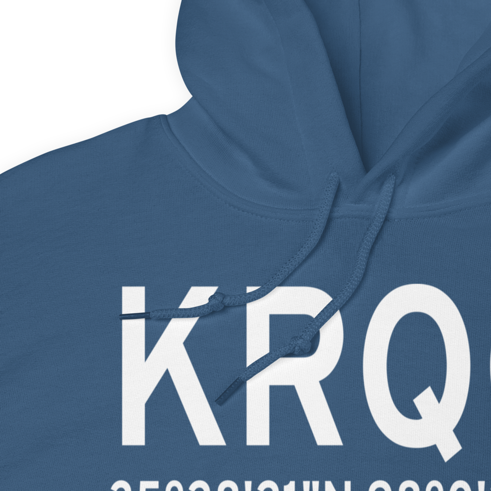 El Reno Regional Airport (KRQO) ICAO Hoodie Sweatshirt 