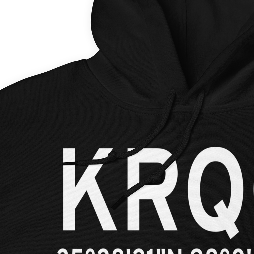 El Reno Regional Airport (KRQO) ICAO Hoodie Sweatshirt 