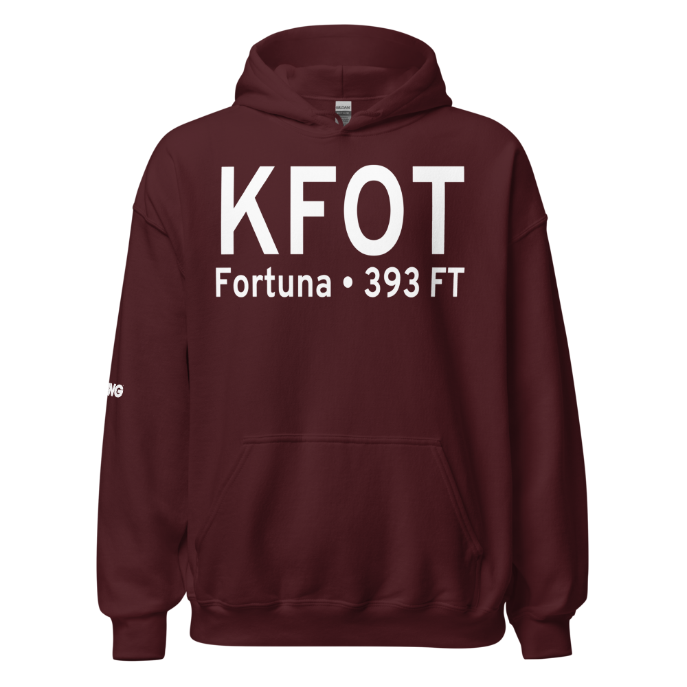 Rohnerville Airport (KFOT) ICAO Hoodie Sweatshirt 