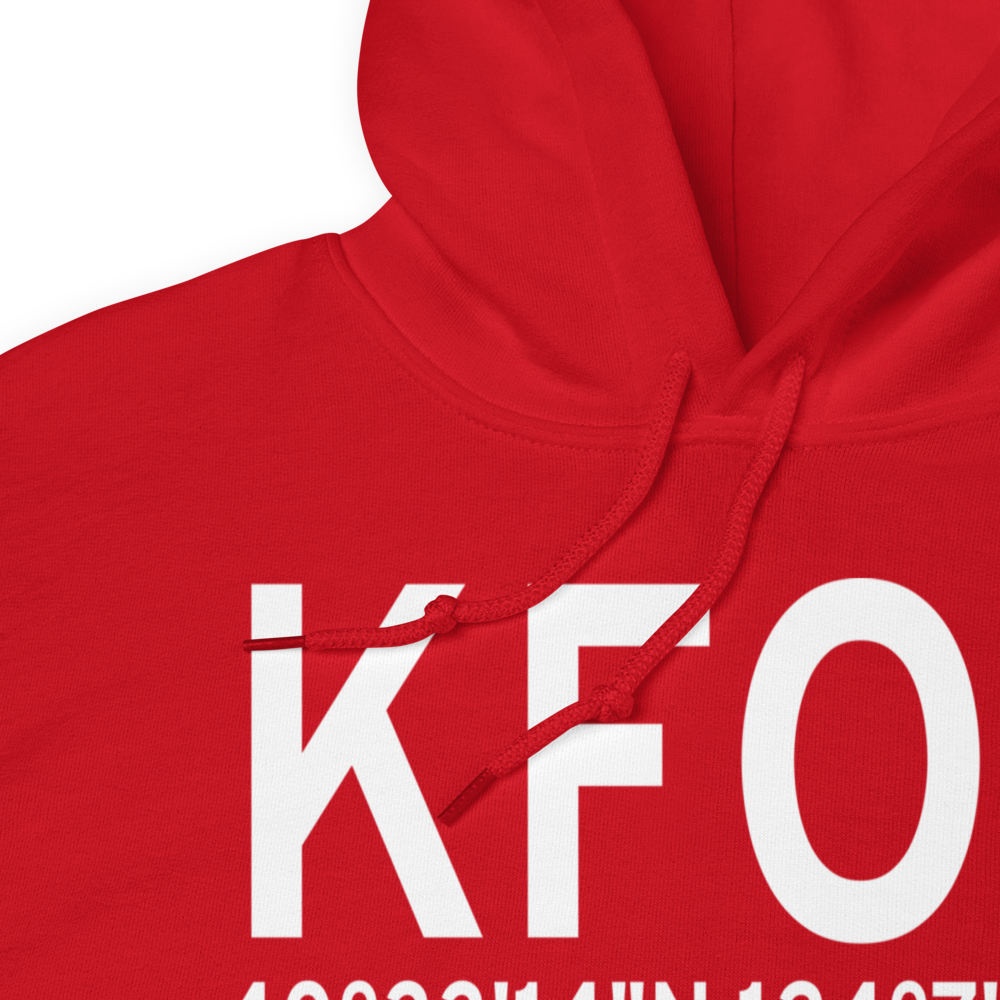 Rohnerville Airport (KFOT) ICAO Hoodie Sweatshirt 