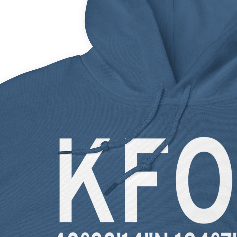 Rohnerville Airport (KFOT) ICAO Hoodie Sweatshirt 