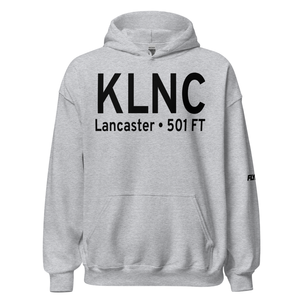 Lancaster Airport (KLNC) ICAO Hoodie Sweatshirt 