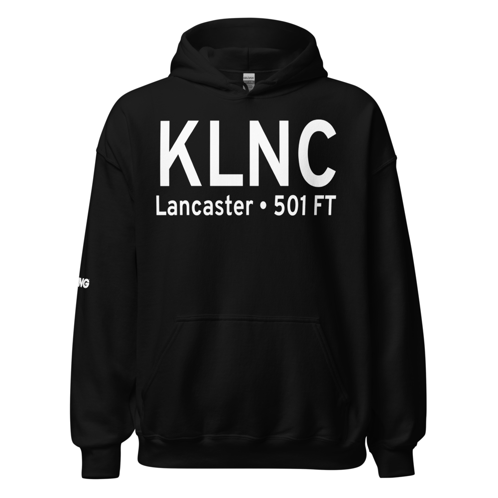 Lancaster Airport (KLNC) ICAO Hoodie Sweatshirt 
