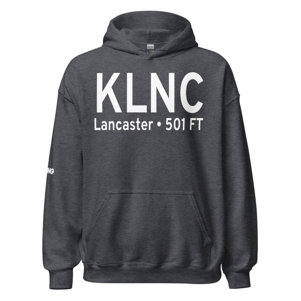 Lancaster Airport (KLNC) ICAO Hoodie Sweatshirt 