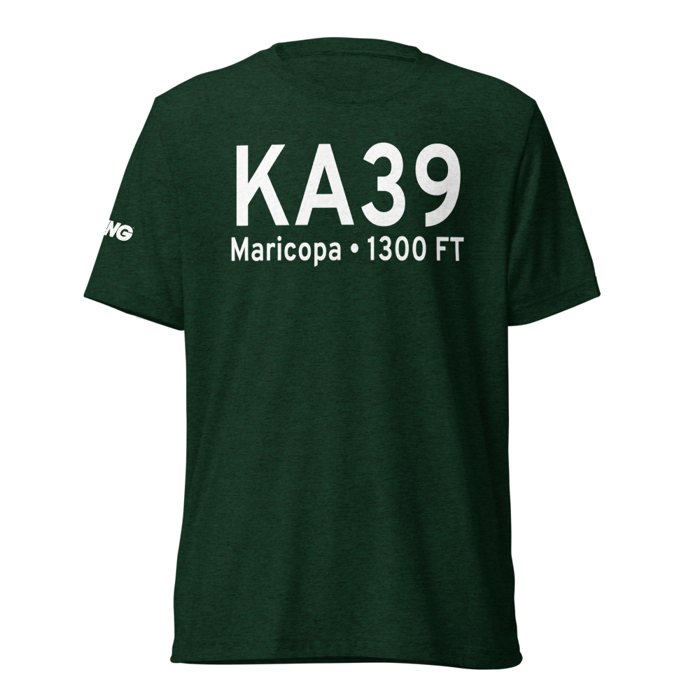 Ak-Chin Regional Airport (KA39) ICAO Tri-blend T-Shirt 