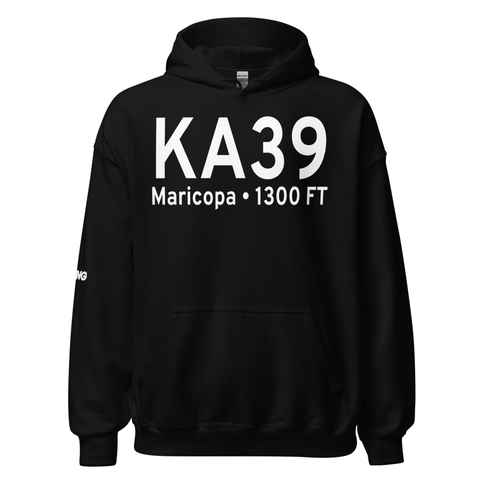 Ak-Chin Regional Airport (KA39) ICAO Hoodie Sweatshirt 