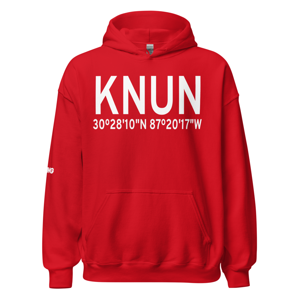 Saufley Field Nolf Airport (KNUN) ICAO Hoodie Sweatshirt 