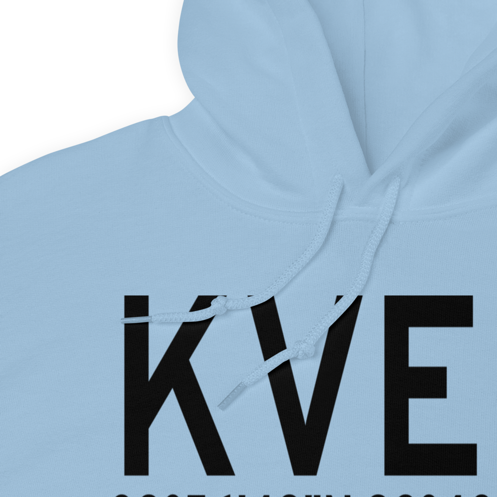 Jesse Viertel Memorial Airport (KVER) ICAO Hoodie Sweatshirt 