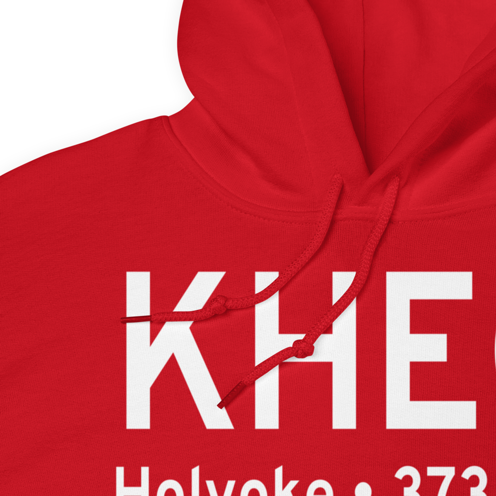 Holyoke Airport (KHEQ) ICAO Hoodie Sweatshirt 