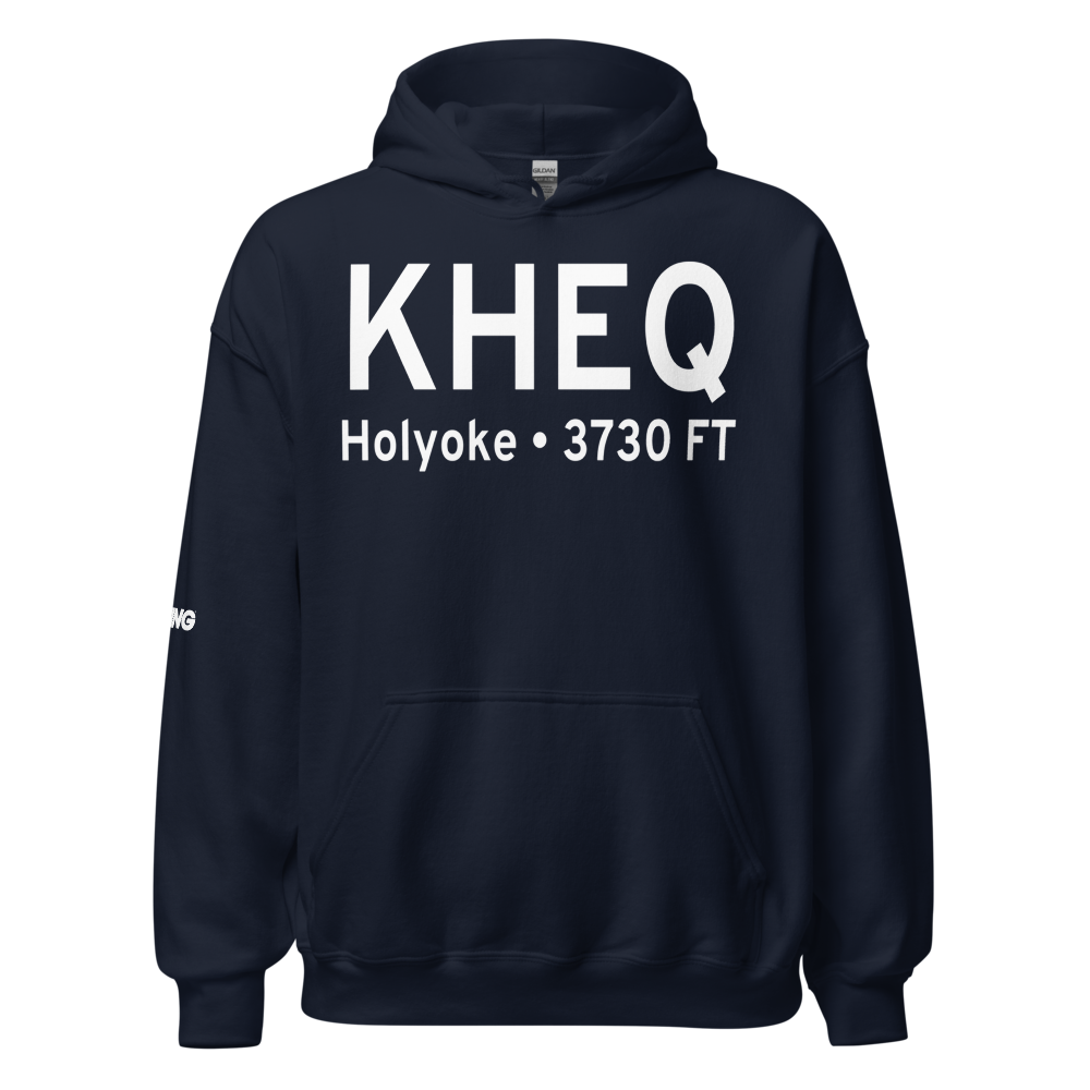 Holyoke Airport (KHEQ) ICAO Hoodie Sweatshirt 