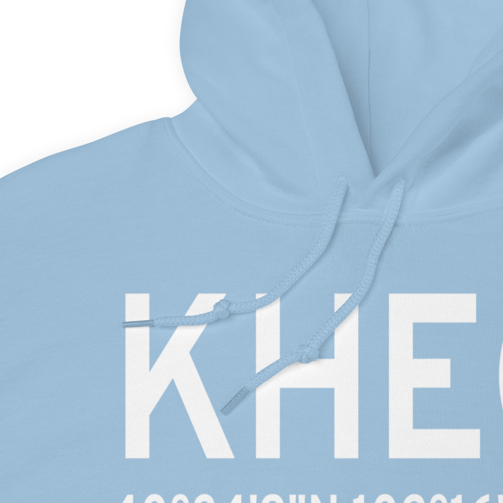 Holyoke Airport (KHEQ) ICAO Hoodie Sweatshirt 