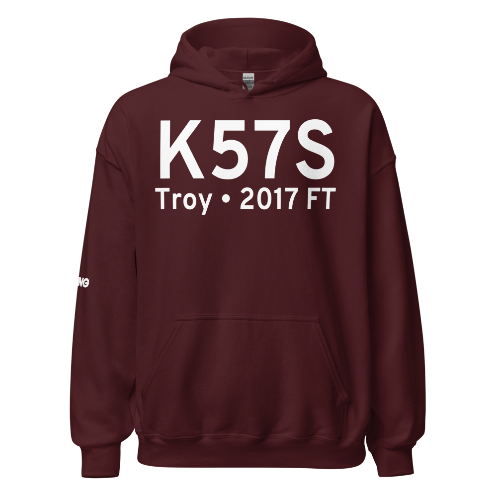 Troy Airport (K57S) ICAO Hoodie Sweatshirt 