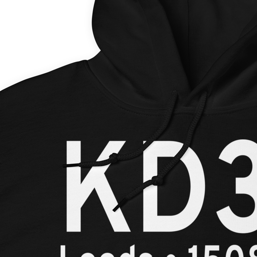Leeds Municipal Airport (KD31) ICAO Hoodie Sweatshirt 