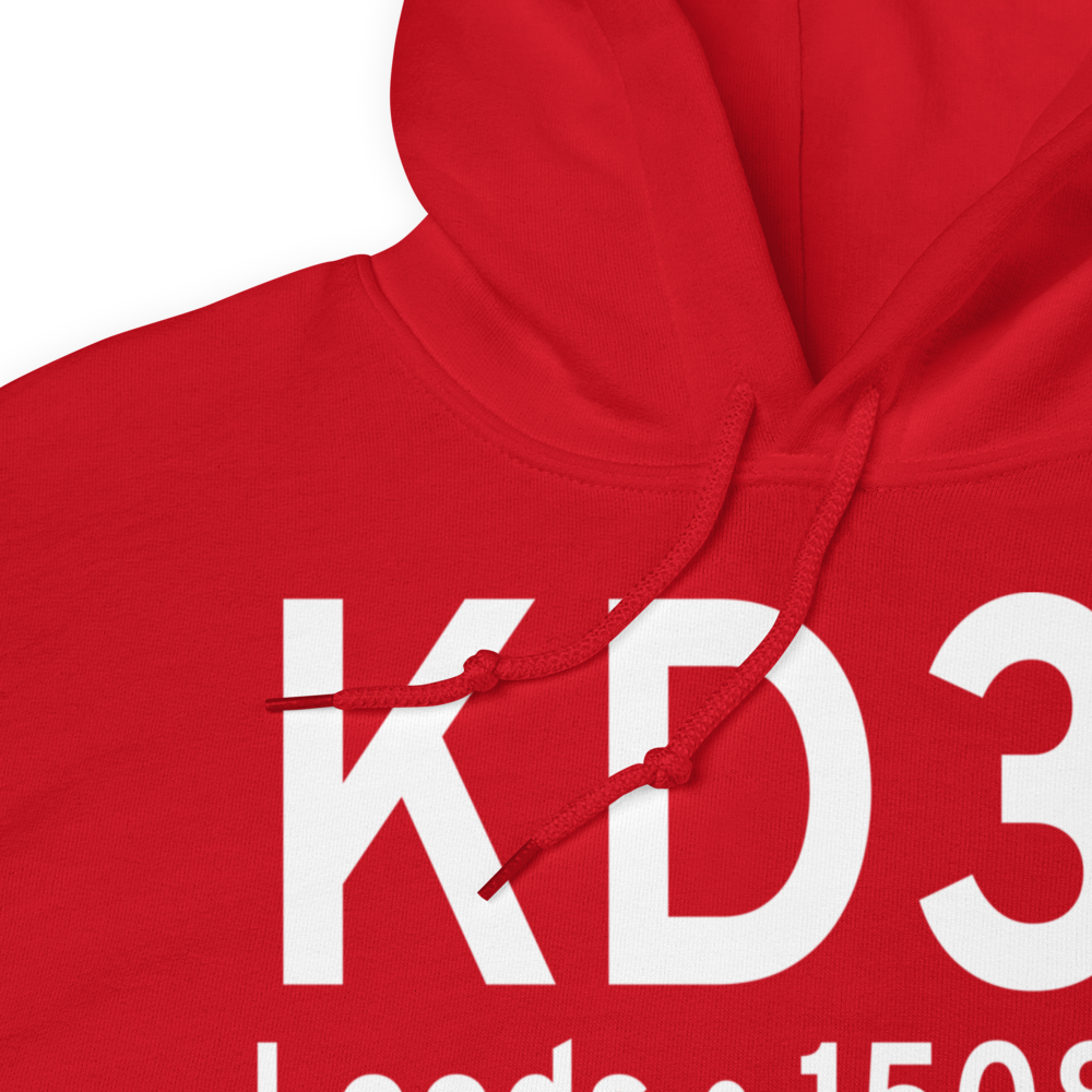 Leeds Municipal Airport (KD31) ICAO Hoodie Sweatshirt 