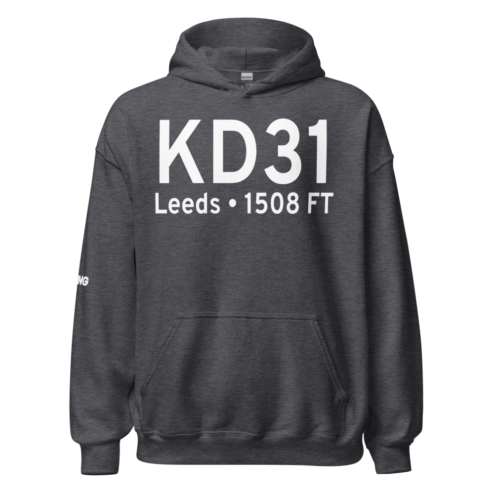 Leeds Municipal Airport (KD31) ICAO Hoodie Sweatshirt 