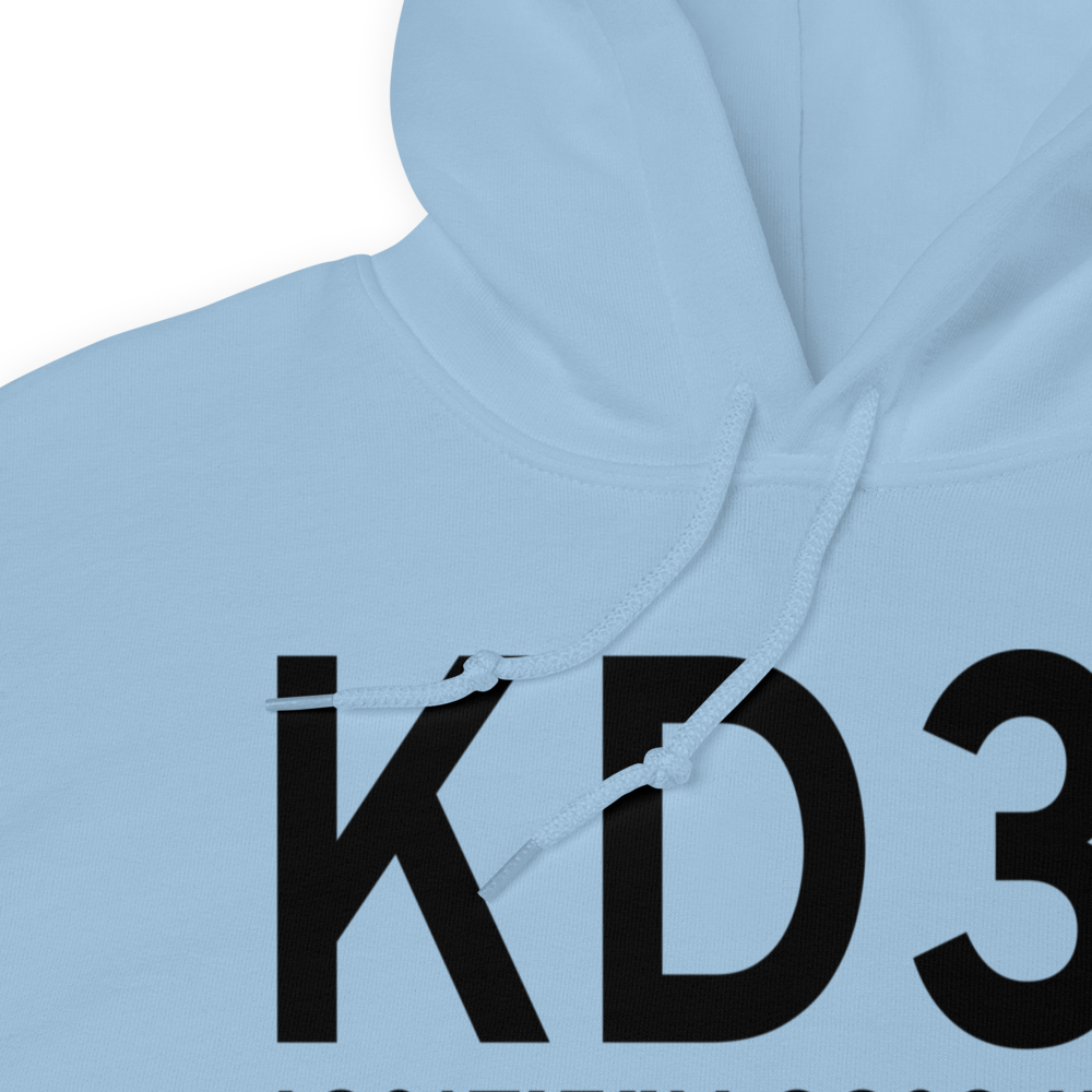 Leeds Municipal Airport (KD31) ICAO Hoodie Sweatshirt 
