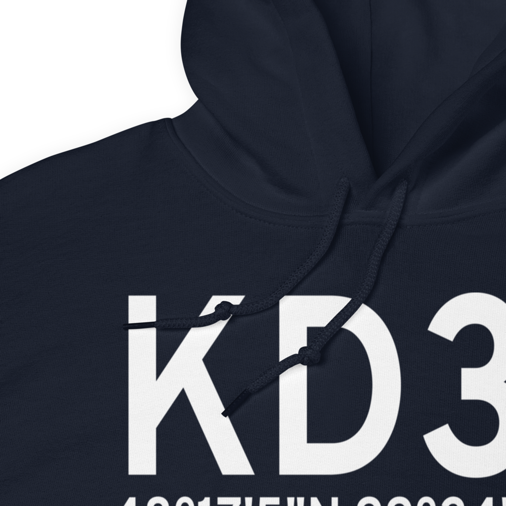 Leeds Municipal Airport (KD31) ICAO Hoodie Sweatshirt 