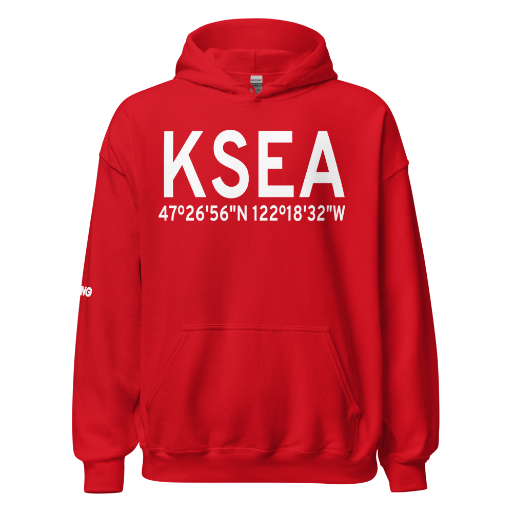 Seattle Tacoma International Airport (KSEA) ICAO Hoodie Sweatshirt 