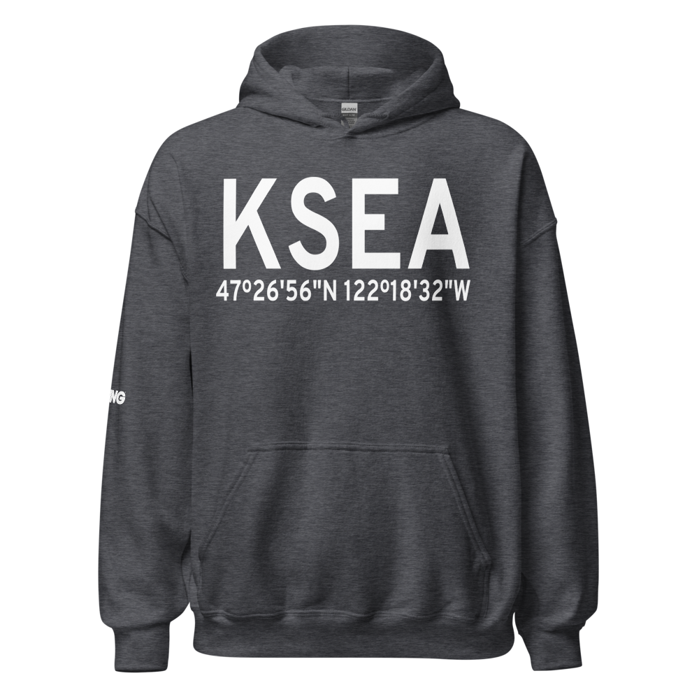 Seattle Tacoma International Airport (KSEA) ICAO Hoodie Sweatshirt 