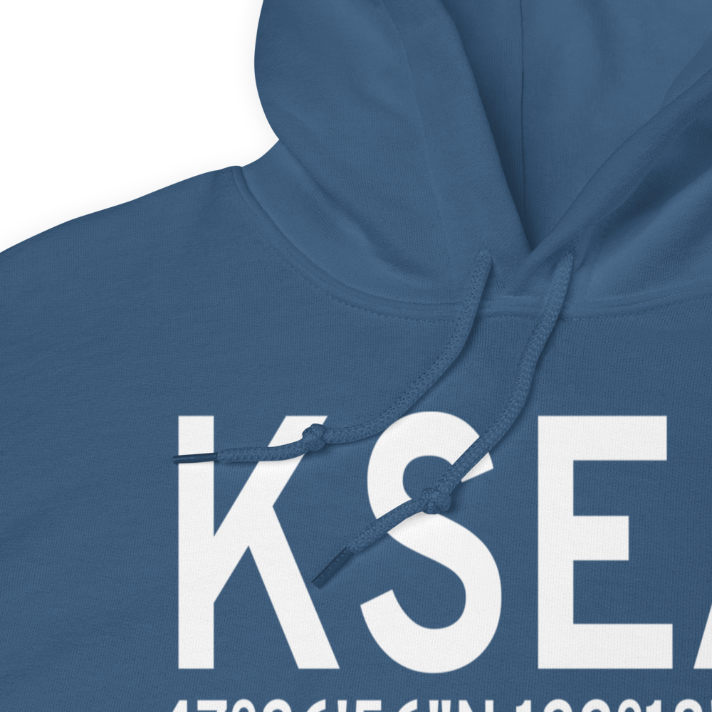 Seattle Tacoma International Airport (KSEA) ICAO Hoodie Sweatshirt 