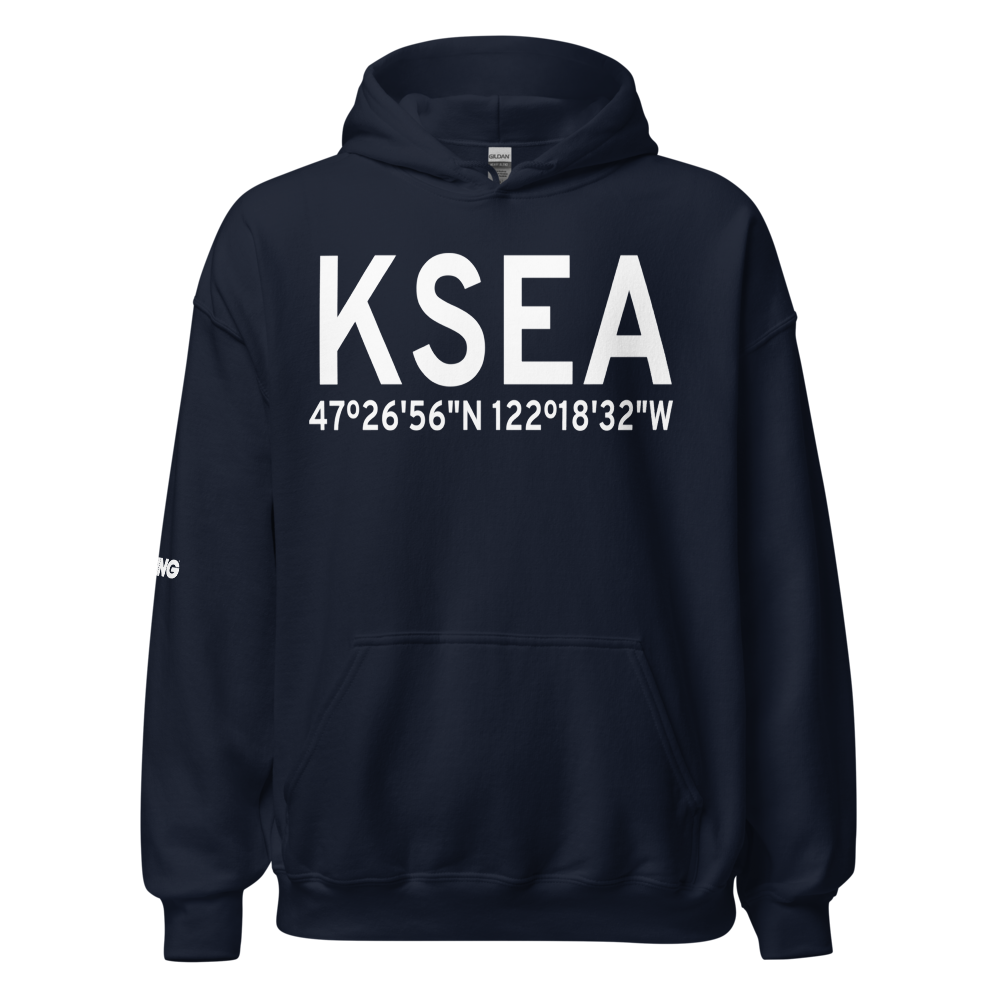 Seattle Tacoma International Airport (KSEA) ICAO Hoodie Sweatshirt 