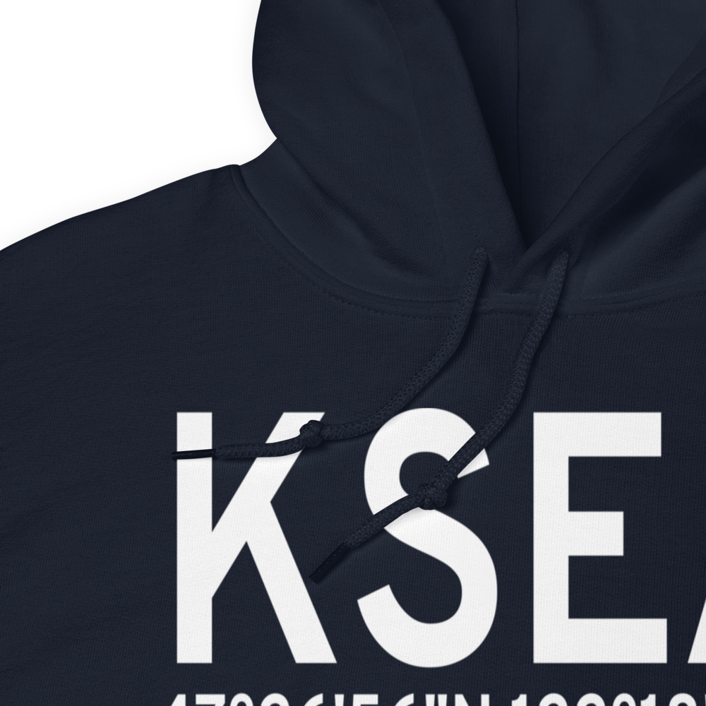 Seattle Tacoma International Airport (KSEA) ICAO Hoodie Sweatshirt 