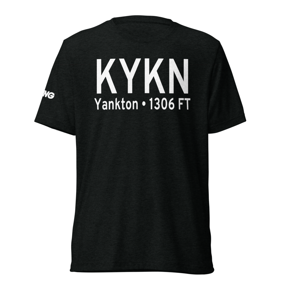 Chan Gurney Municipal Airport (KYKN) ICAO Tri-blend T-Shirt 