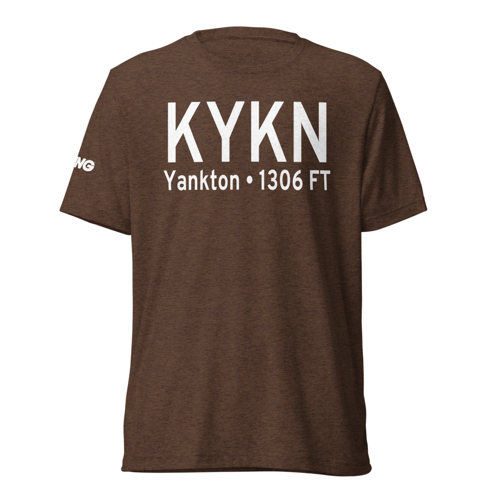 Chan Gurney Municipal Airport (KYKN) ICAO Tri-blend T-Shirt 