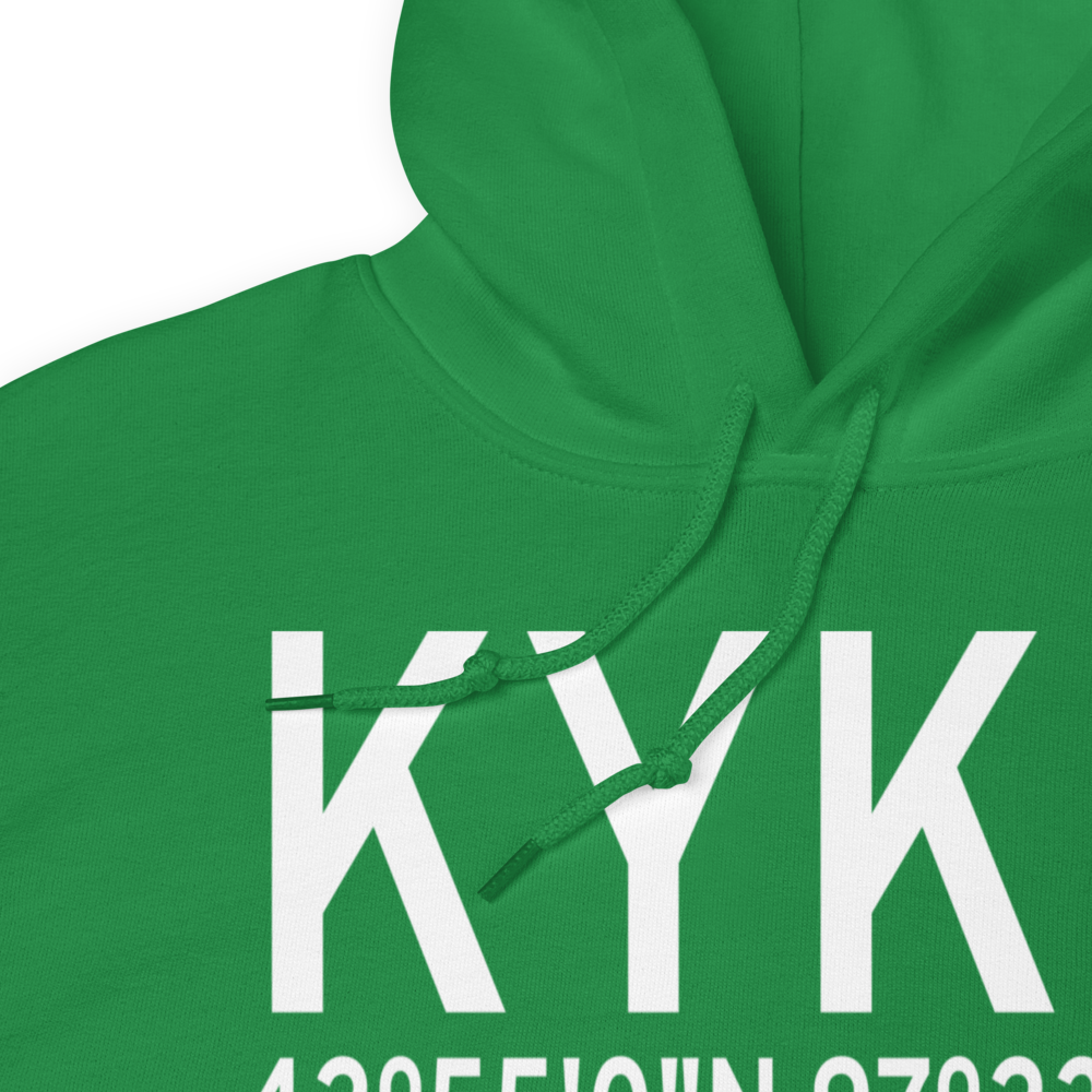 Chan Gurney Municipal Airport (KYKN) ICAO Hoodie Sweatshirt 