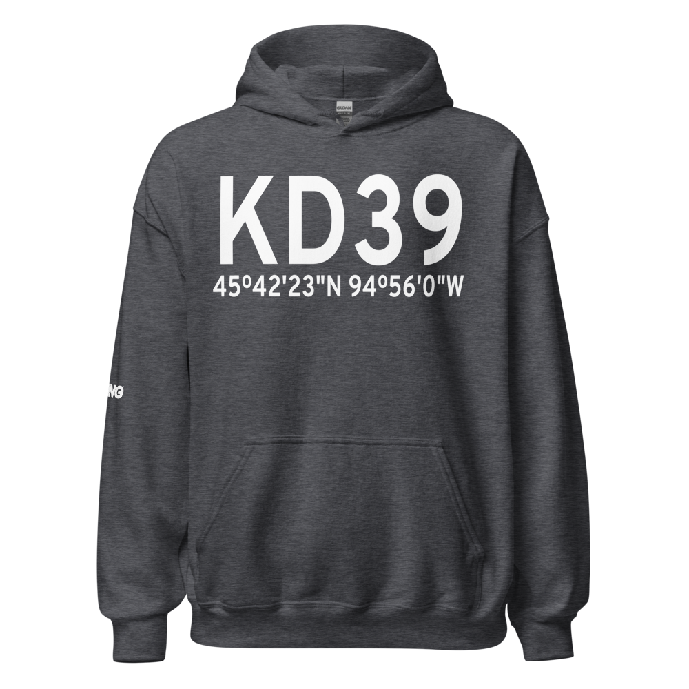 Sauk Centre Municipal Airport (KD39) ICAO Hoodie Sweatshirt 