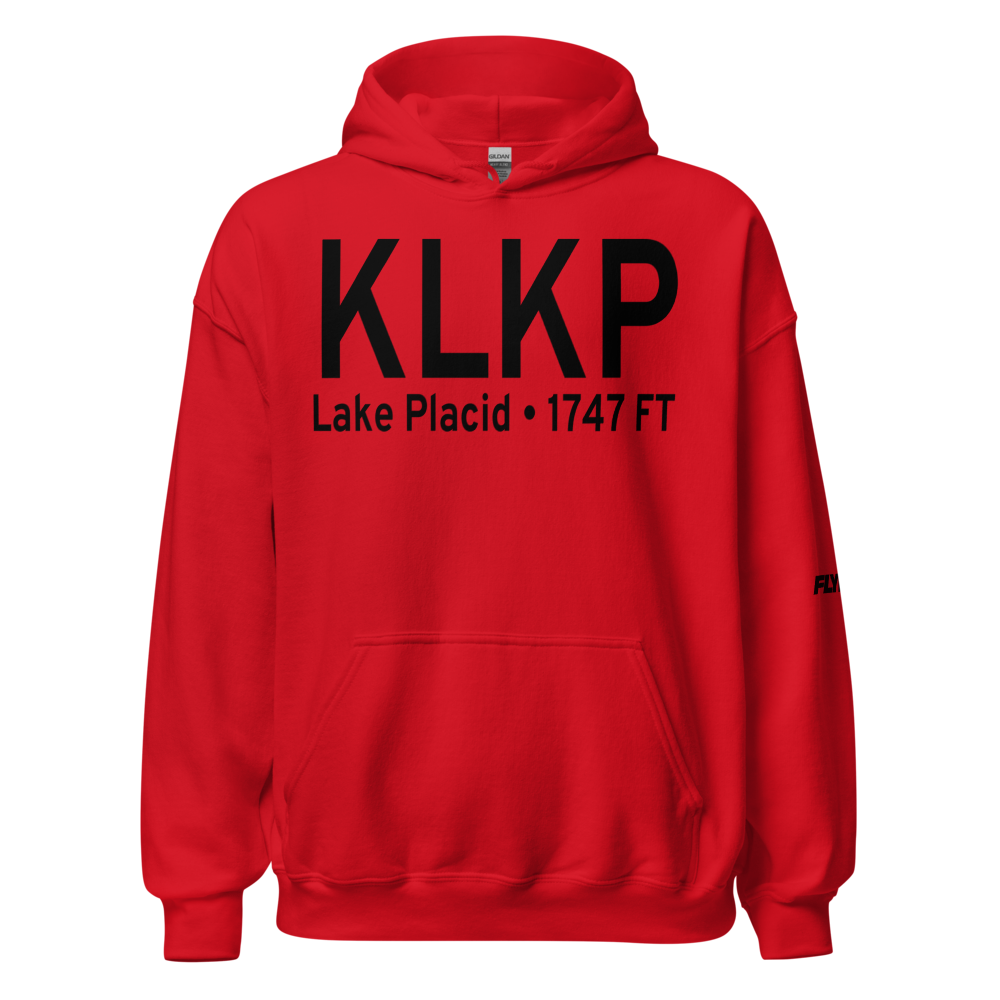 Lake Placid Airport (KLKP) ICAO Hoodie Sweatshirt 