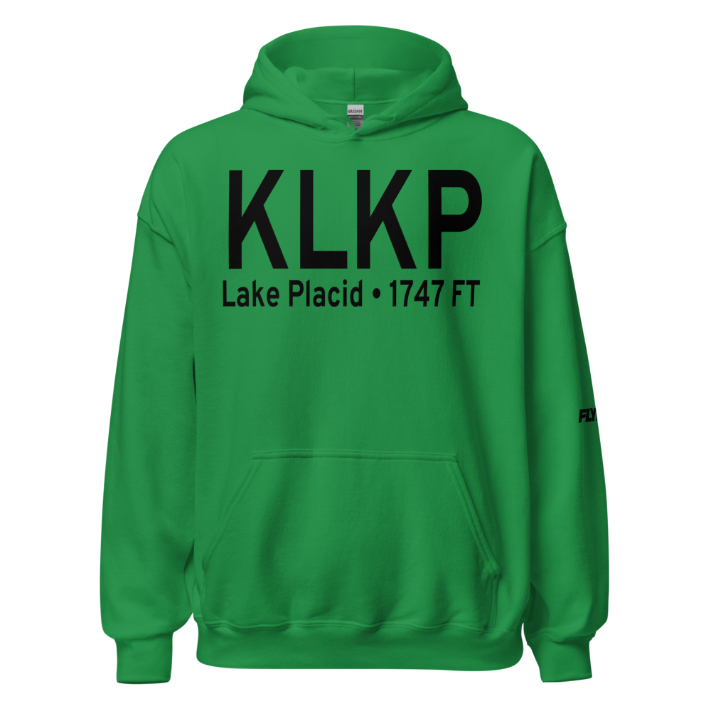Lake Placid Airport (KLKP) ICAO Hoodie Sweatshirt 