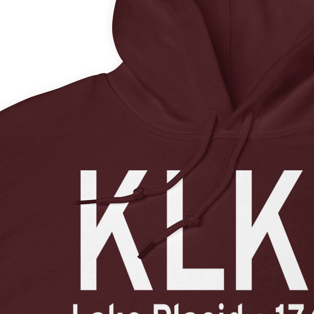 Lake Placid Airport (KLKP) ICAO Hoodie Sweatshirt 