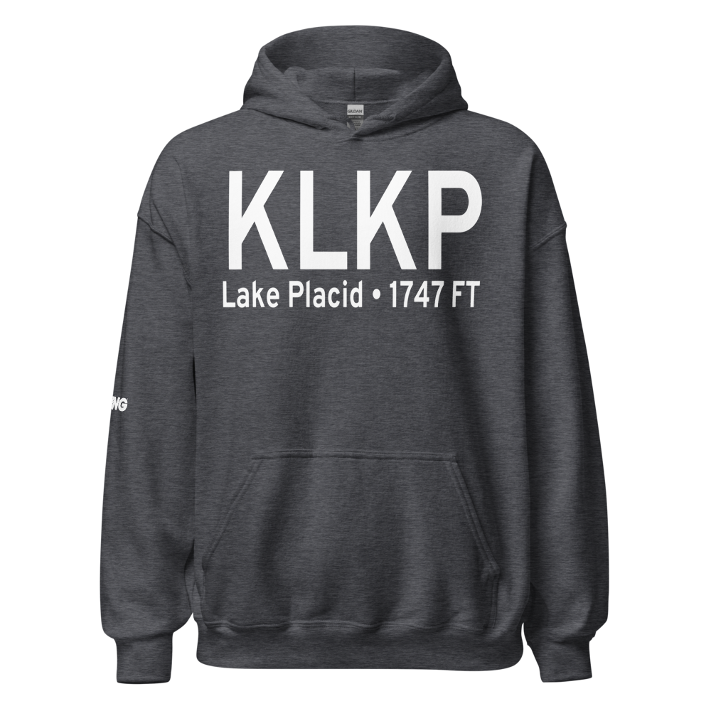 Lake Placid Airport (KLKP) ICAO Hoodie Sweatshirt 