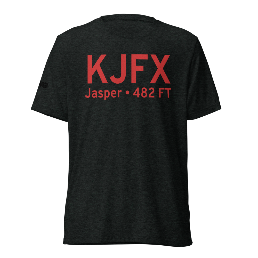 Walker County Airport-Bevill Field (KJFX) ICAO Tri-blend T-Shirt 