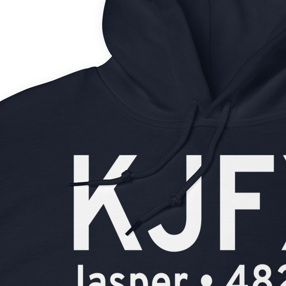 Walker County Airport-Bevill Field (KJFX) ICAO Hoodie Sweatshirt 